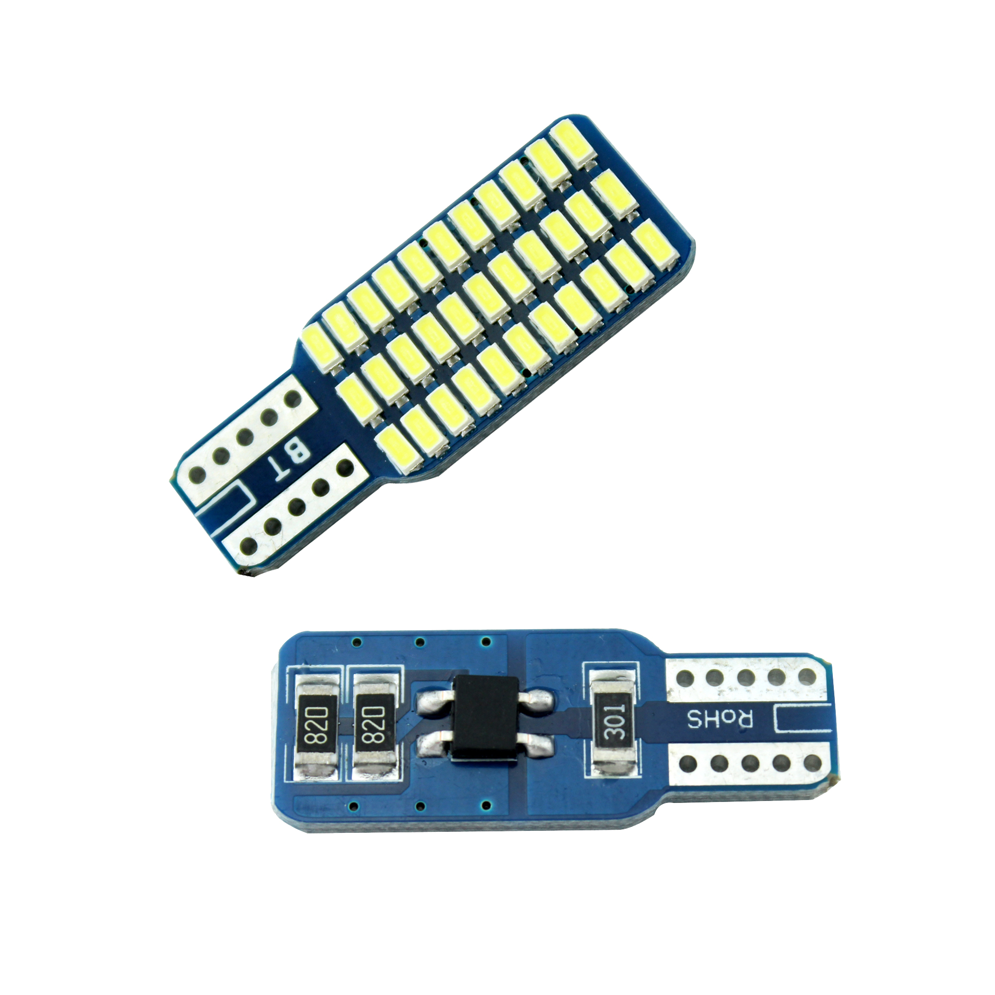 Светодиодная лампа Canbus T10 33SMD3014 Bule, резервный сигнал поворота, лампы заднего хода, стоп-сигнал, комплект, аксессуары, боковая лампа