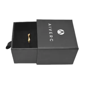 Kotak Hadiah Mewah Kotak Laci Geser Logo Kustom untuk Sabuk Dasi Kupu-kupu Syal Kemasan Kertas Hadiah dengan Jendela Tampilan PVC