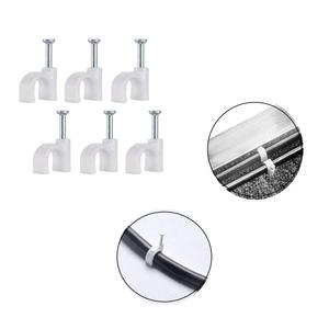 Clips de <span class=keywords><strong>fixation</strong></span> pour câbles électriques en PVC ronds BAOTENG, clips de <span class=keywords><strong>fixation</strong></span> pour câbles électriques muraux, forme en U, plastique, échantillon gratuit, 5 sachets, CE SGS ROHS, type R - Product Image 5