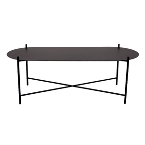 Bán buôn hình bầu dục màu đen kim loại giao diện điều khiển bảng bàn cà phê sofa bảng bên sống đồ trang trí phòng đồ nội thất - Product Image 1