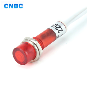 Hot bán CE kích thước nhỏ nhà máy 7mm nóng nhựa nước 12 v 24 v 220 v <span class=keywords><strong>led</strong></span> chỉ thị đèn với dây hàng đầu - Product Image 1