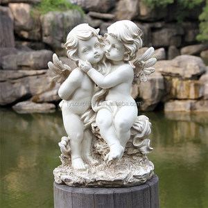 Petites sculptures de jardin <span class=keywords><strong>en</strong></span> <span class=keywords><strong>pierre</strong></span>, anges et chérubins <span class=keywords><strong>en</strong></span> marbre pour la décoration - Product Image 4