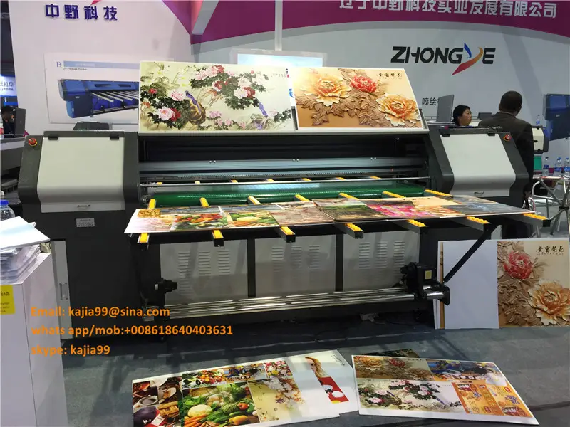 UV roll e lenzuolo piatto stampante con Epson DX5 e DX7 testina di stampa uv plotter