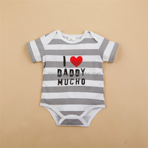 2016 venta caliente Amor mamá <span class=keywords><strong>y</strong></span> <span class=keywords><strong>pap</strong></span>á formal peleles para bebés - Product Image 4