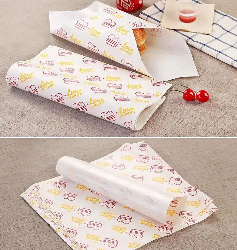 Food Grade Hamburger Greaseproof Wrapping Paper