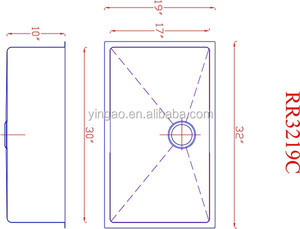 Tamanho padrão flexível de Aço Inoxidável do SUS 304 Única Tigela Pia de cozinha <span class=keywords><strong>Bar</strong></span> sink - Product Image 2
