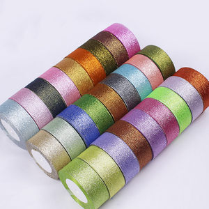 Grosir Pita Metalik Percikan Warna-warni Glitter Dekorasi Hadiah 3Mm 6Mm 10Mm 12Mm 15Mm 20Mm 25Mm 38Mm 50Mm