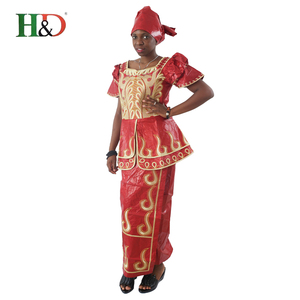 H & D hot wholesale Cheap price traditional African latest dress designs <span class=keywords><strong>Bazin</strong></span> <span class=keywords><strong>Getzner</strong></span> for ladies - Product Image 5
