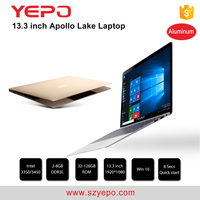 Ordinateur portable YEPO 13,3 pouces de marque originale, Intel Celeron Quad Core, 6+64 Go, ordinateur portable, boîtier métallique, netbook
