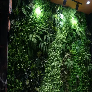 Cintres muraux adhésifs en plastique et en métal pour la décoration intérieure Plante artificielle verte Décoration murale suspendue - Product Image 1