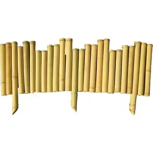 Eco bambu fronteira com tamanhos diferentes