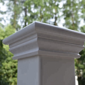 Fentech 5in x5in Trắng Vinyl hàng rào bài cap áp lực điều trị gỗ tự nhiên loại - Product Image 2