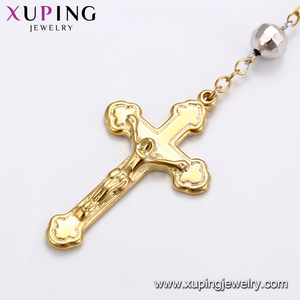 44263 xuping 패션 기독교 보석, 유니섹스 기독교 묵주 크로스 펜던트 목걸이 - Product Image 6
