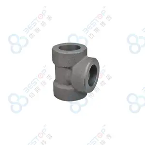 Forged Carbon Steel Socket Welding Tee SW Pipe Fitting Sch40