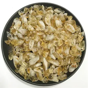 New Products Natural Citrine Tumbled Stones For Decor Decoration