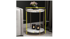 Demir sanat kenar birkaç sözleşmeli küçük çay masası kanepe kenar ark ışık lüks köşe birkaç mermer kenar masa küçük yuvarlak masa - Product Image 6