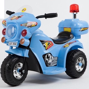 Moto électrique pour enfants avec lumières colorées / Moto électrique à trois roues en plastique à vendre - Product Image 2