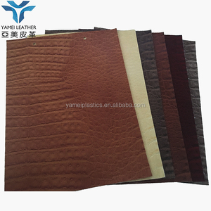 Crocodile 8AQ Grain Spray Printing Pvc Leather Fake Leather For Decoration And Furniture