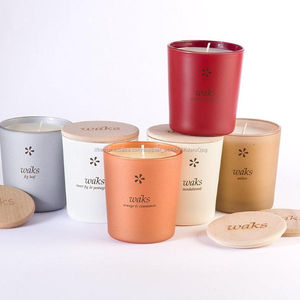 Parfums personnalisés De <span class=keywords><strong>Soja</strong></span> Bougie avec Naturel <span class=keywords><strong>Vert</strong></span> Ingrédients - Product Image 1