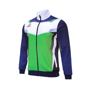 Nuevo diseño de ropa deportiva fabricación uniforme de la escuela de fútbol chaqueta chándal barato de fábrica