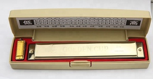 <span class=keywords><strong>Harmonica</strong></span> <span class=keywords><strong>diatonique</strong></span> de haute qualité JH024A-5 de Seasound Factory, 24 trous, résine, acier inoxydable, boîte dorée en ABS, prononciation améliorée - Product Image 2
