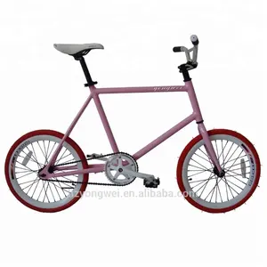 Mini renkli CE onaylı tek hızlı yarış bisiklet fixie bisiklet bisiklet sabit dişlisi