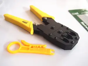 RJ11 RJ45 Network Press Line Clamp Pliers Cable Cutter Crimp Tool for 8p8c 6p2c-4c-6c 4p4c RJ45 RJ11 for <strong>Wire</strong> <strong>Stripper</strong> - Product Image 2