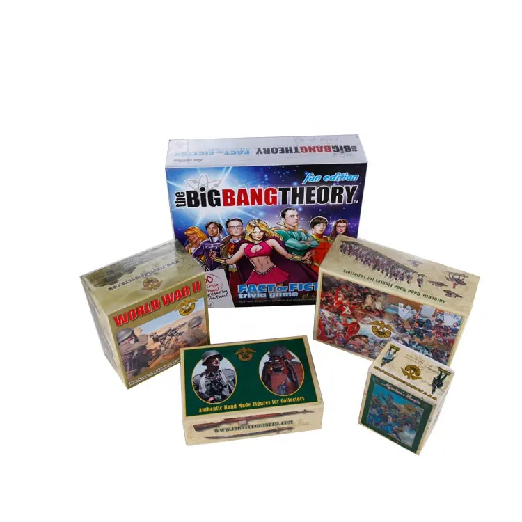 Vendita Diretta della fabbrica di Alta Qualità di Stampa Scatola di Imballaggio di Carta per il Giocattolo Gioco Da Tavolo Modello Di Puzzle