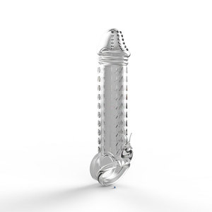 2019 Neues transparentes Penis ärmel kondom mit Spike Penis Extender zur Ejakulation mit Vergrößerung verzögerung