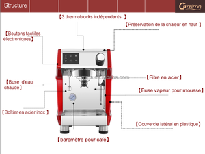 <span class=keywords><strong>Cafetera</strong></span> eléctrica italiana <span class=keywords><strong>semiautomática</strong></span>, máquina de espresso comercial, ecrm3200b Corrima - Product Image 4