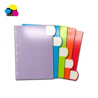 Separadores de Archivos de Papel Azul A4 de 5 Pestañas, Económicos y Ecológicos para Oficina, con Opción de Logotipo Personalizado Laminado, Impresión UV Offset, 2025