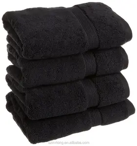 100% Cotton Black Bath Towel