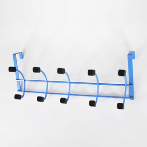 Blue And White <b>Wall</b> Mounted Reindeer Design 6 <b>Coat</b> <b>Hooks</b> - Product Image 6