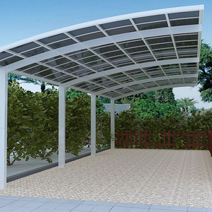 Ventes chaudes <span class=keywords><strong>Garage</strong></span> double pour voiture utilisé pour le jardin Cadre en aluminium Toit en polycarbonate anti-UV Abri de voiture pour la vente en gros - Product Image 1