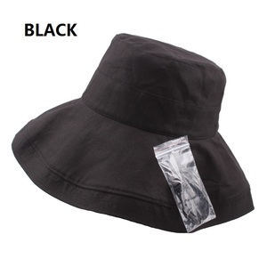 Chapeau de soleil à <span class=keywords><strong>large</strong></span> bord pour l'été en plein air, chapeau de plage tendance pour femmes, anti-UV, printemps, automne, été, chapeau seau en coton pour <span class=keywords><strong>femme</strong></span> - Product Image 3