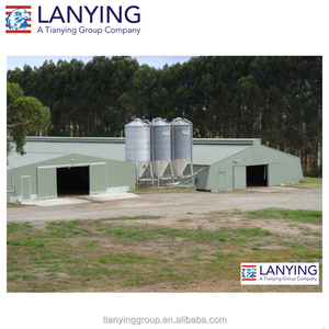 Prix bas cadre En Acier Préfabriqué bâtiments pour Poulet/Vache Volaille Hangar Agricole Ferme de poulet maison pour vente - Product Image 1