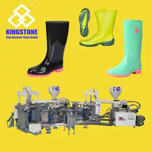 10 Stazioni di Plastica In PVC Galosce di Gomma di Gomma Gumboots Linea di Produzione