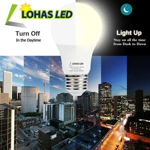 Lohas hoàng hôn đến bình minh cảm biến ánh sáng <span class=keywords><strong>LED</strong></span> bóng đèn A19 <span class=keywords><strong>6W</strong></span> E26 E27 B22 tự động On/Off <span class=keywords><strong>LED</strong></span> cảm biến ánh sáng bóng đèn cho chiếu sáng trong nhà - Product Image 4