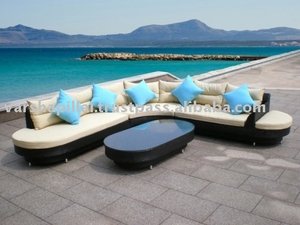 Rattan Sofa Set - Product Image 1