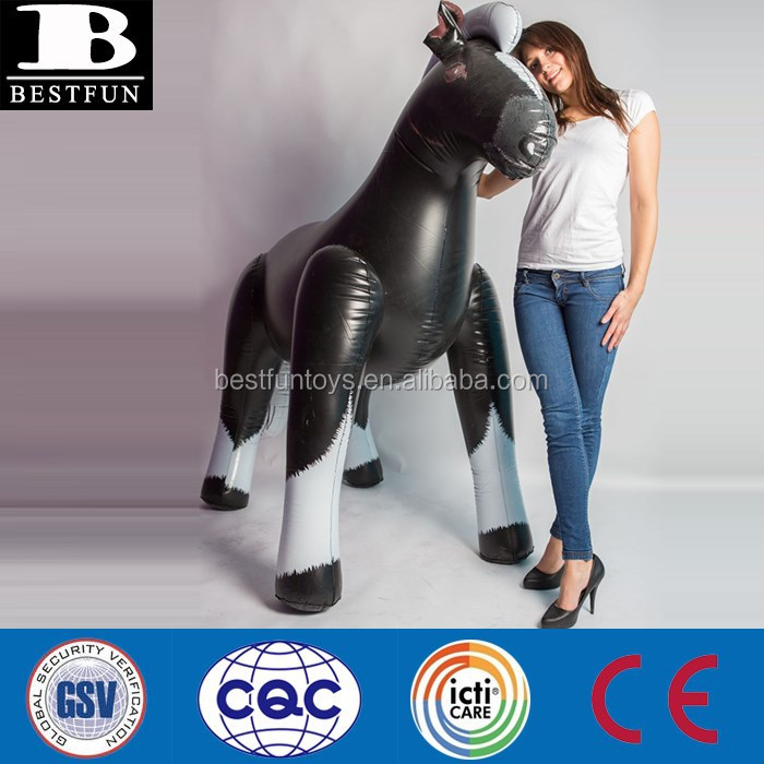 Lot De 3 Chevaux Gonflables En PVC – Bâton Poney 95 Cm, Réutilisables, Pour Fêtes, Jeux De Rôle Et Photos