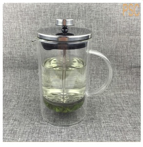 Pyrex francés prensa cafetera <span class=keywords><strong>con</strong></span> doble resistente al choque térmico <span class=keywords><strong>jarra</strong></span> de vidrio 12 oz/20 oz - Product Image 2