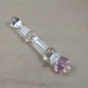 Consolador de cristal con forma de corazón, Juguetes sexuales anales de diamante, tapón Anal vaginal para 2019 nuevo mercado de juguetes sexuales