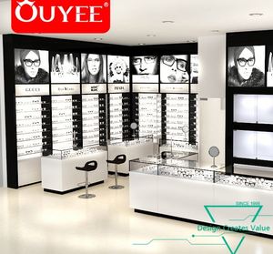 Pháp Phong Cách Kính Mát Showcase Cửa Hàng Quang Học Tên Hiển Thị Tủ Mall Kiosk Ý Tưởng - Product Image 6