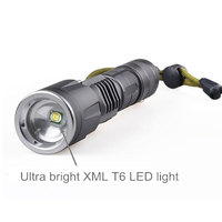 Lampe de poche USB Rechargeable à lumière Led, Zoomable, torche tactique, imperméable, torche