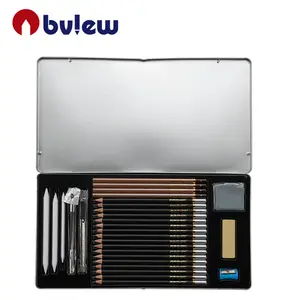 Professionele Houtskool Potlood Schets Potlood Art Set Met Rubber Gum En Puntenslijper En Etc