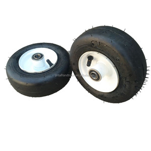 Neumático Liso 8x3.00-4 con Rodamiento de Bolas, Neumático Sin Cámara para Cortacésped, Nuevo, con Rueda de Goma - Product Image 1