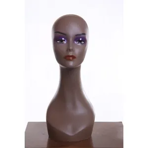 塑料模特头非洲女 H1040