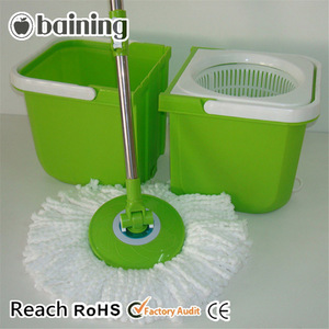 Venta caliente alta calidad 360 Degree Spin Mop magia como se ve <span class=keywords><strong>en</strong></span> TV cubo rotar fácil doble trapeador herramientas - Product Image 1