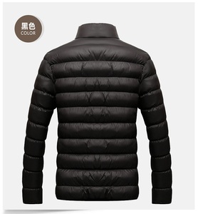 Piumino classico da uomo in cotone sottile con collo caldo invernale - Product Image 4