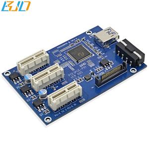 PCI-E X1 bis 3 PCIe 1X Steckplatz-Erweiterungs adapter karte Molex 4PIN Power 60CM USB 3.0-Verlängerungskabel für AMD-Grafikkarten-GPU - Product Image 2